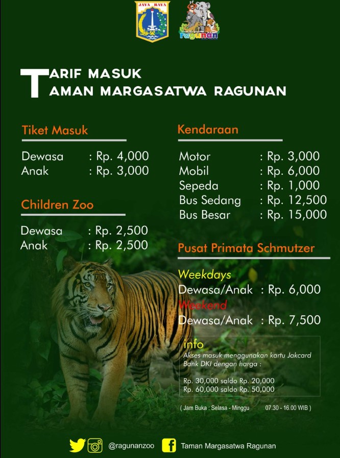 Panduan Lengkap: Cara Beli Tiket Kebun Binatang Ragunan dan Harga Setiap Fasilitas Wahana