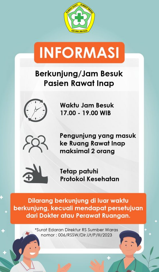 Jadwal Jam Besuk RS Sumber Waras Jakarta