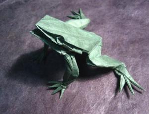 Cara membuat Origami Katak Lompat yang baik dan indah