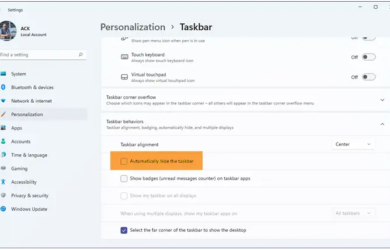 Cara Mengatur Auto Hide Taskbar di Windows 11/10